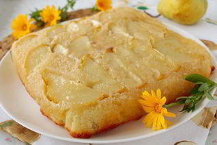 Грушевый пирог с карамелью