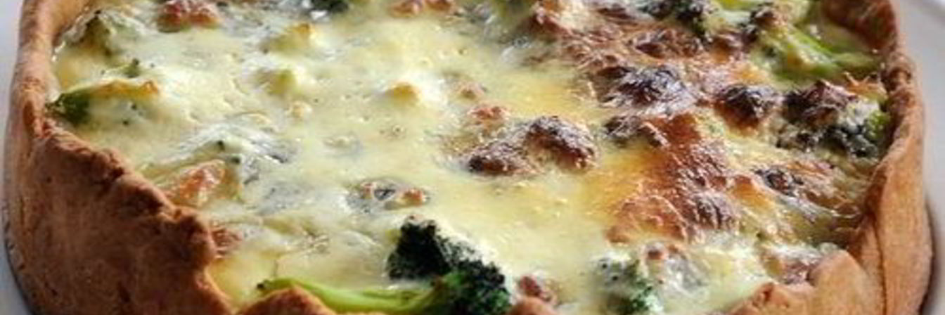 Киш лорен с курицей и брокколи