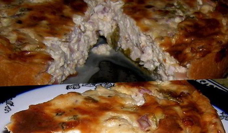 Рецепт киша средиземноморского с курицей и базиликом