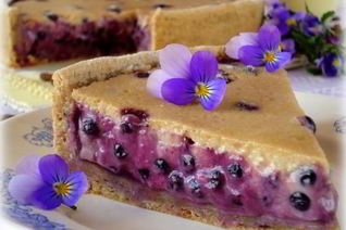 Кофейный пирог с черникой