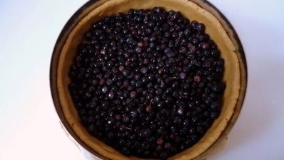 кофейный пирог с черникой