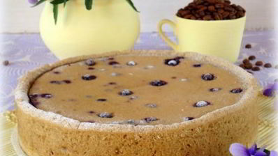кофейный пирог с черникой