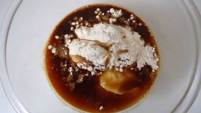 кофейный пирог с черникой