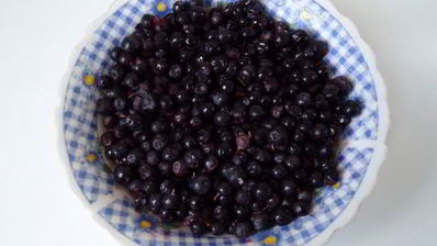 кофейный пирог с черникой