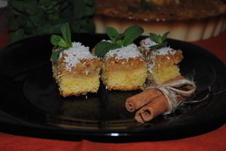 Манный пирог с яблоками Детство