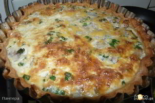 Открытый рыбный пирог