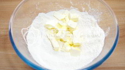 песочный пирог с творогом