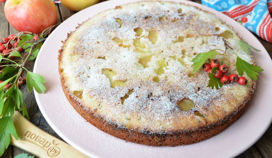 Рецепт пирога из кабачков и яблок