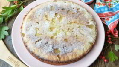 пирог из кабачков и яблок