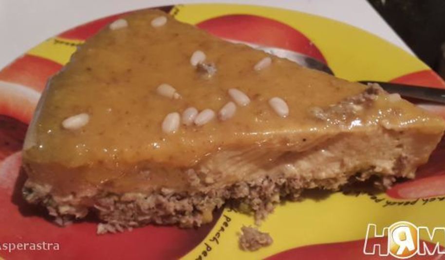 Рецепт пирога из хурмы с мандариновой карамелью