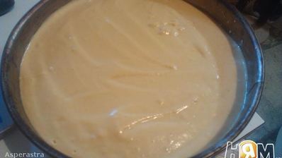 пирог из хурмы с мандариновой карамелью