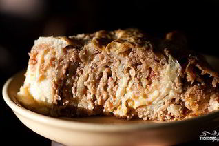 Пирог из лаваша с фаршем