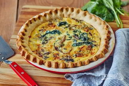 Пирог Киш из песочного теста