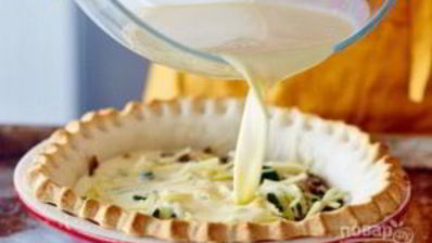 пирог киш из песочного теста