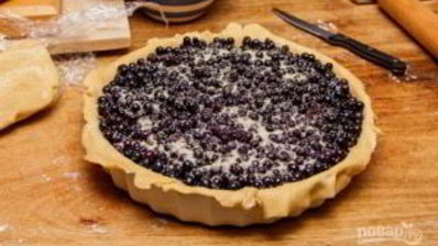 пирог с черникой из бездрожжевого теста