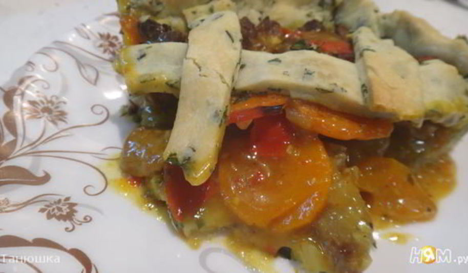 Рецепт пирога с говядиной и карри