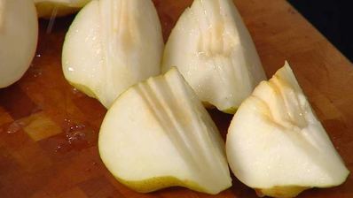 пирог с грушами и марципаном