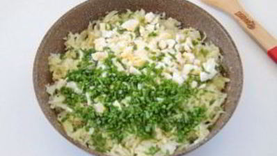 пирог с капустой и яйцом