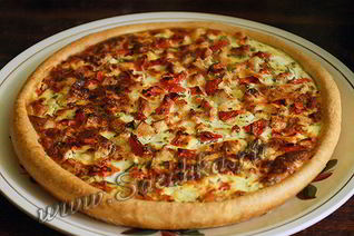 Пирог с курицей и картофелем