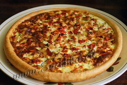 Пирог с курицей и картофелем