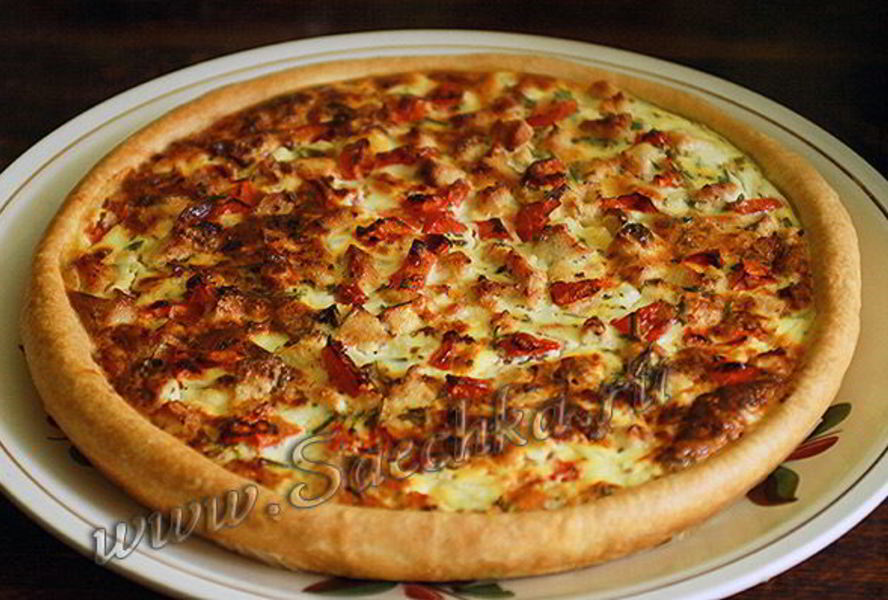 Пирог с курицей и картофелем