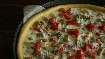 пирог с курицей и картофелем