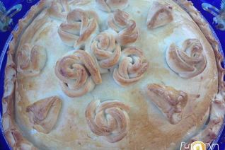 Пирог с курицей и вялеными помидорами