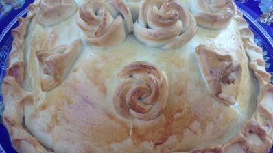 пирог с курицей и вялеными помидорами