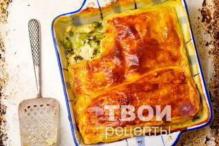 Пирог с курицей в духовке