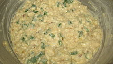 пирог с луком и плавленными сырками