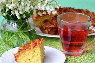 Пирог с миндальными лепестками