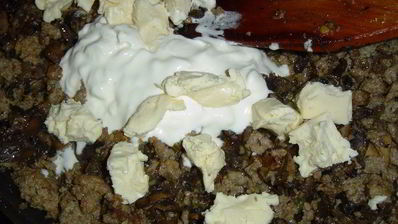 пирог с мясом и грибами