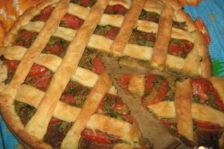 Пирог с печенью