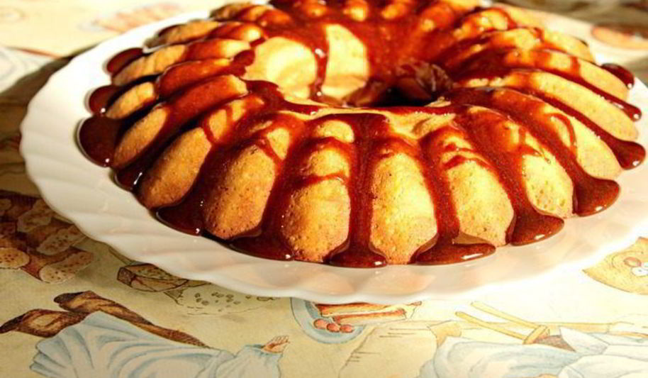 Рецепт пирога с полентой и фисташками на йогурте