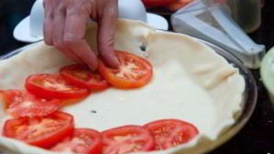 пирог с помидорами