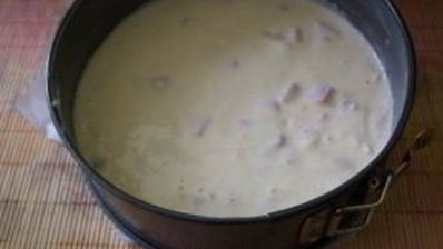 пирог с сыром и ветчиной