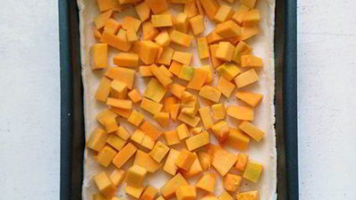 пирог с тыквой и голубым сыром