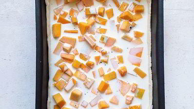 пирог с тыквой и голубым сыром