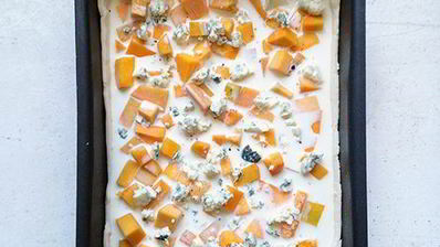 пирог с тыквой и голубым сыром