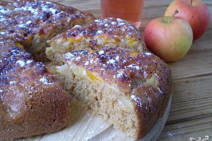 Пирог с тыквой и яблоками