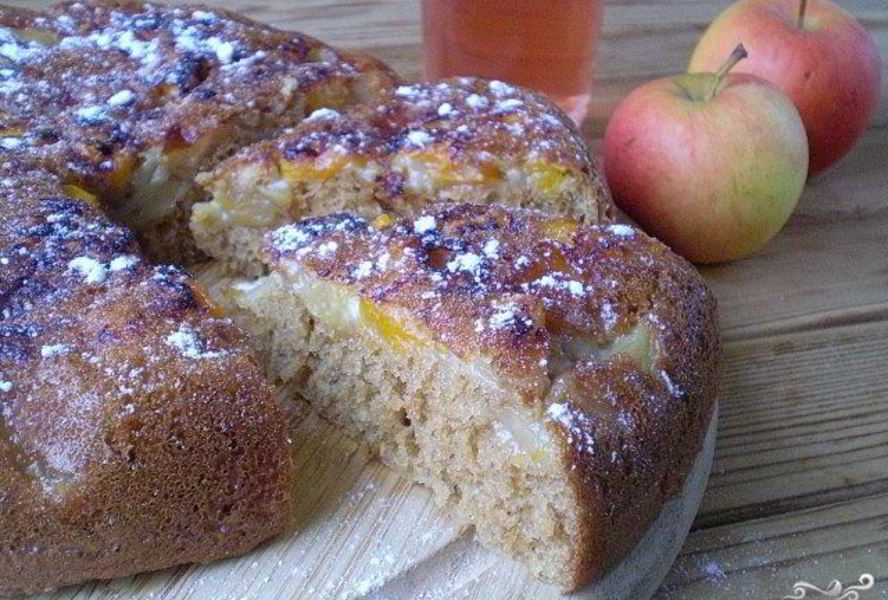 Пирог с тыквой и яблоками