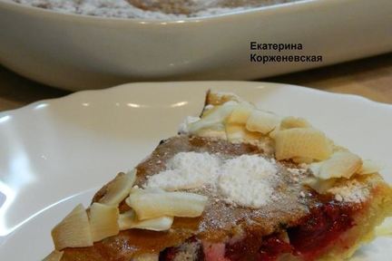 Пирог с вишней и шоколадом