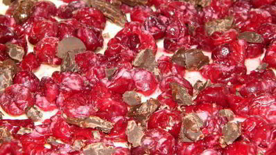 пирог с вишней и шоколадом