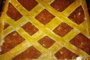 Пирог с яблочным повидлом