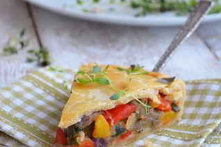 Пирог с запеченными овощами