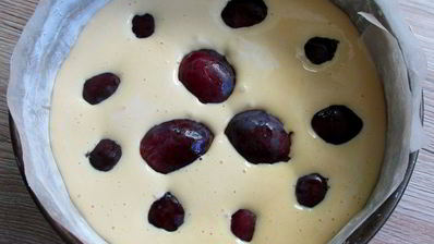 пирог со сливами