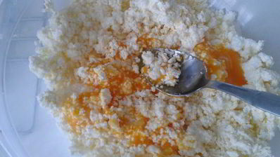 пирог творожный с ванильной грушей