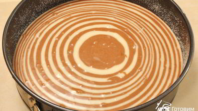 пирог зебра