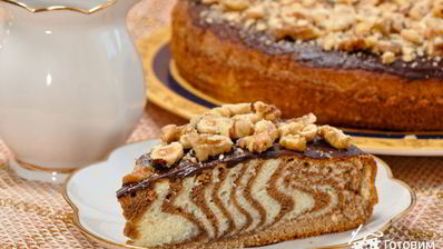 пирог зебра