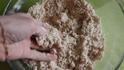 постный ягодный пирог с крошкой